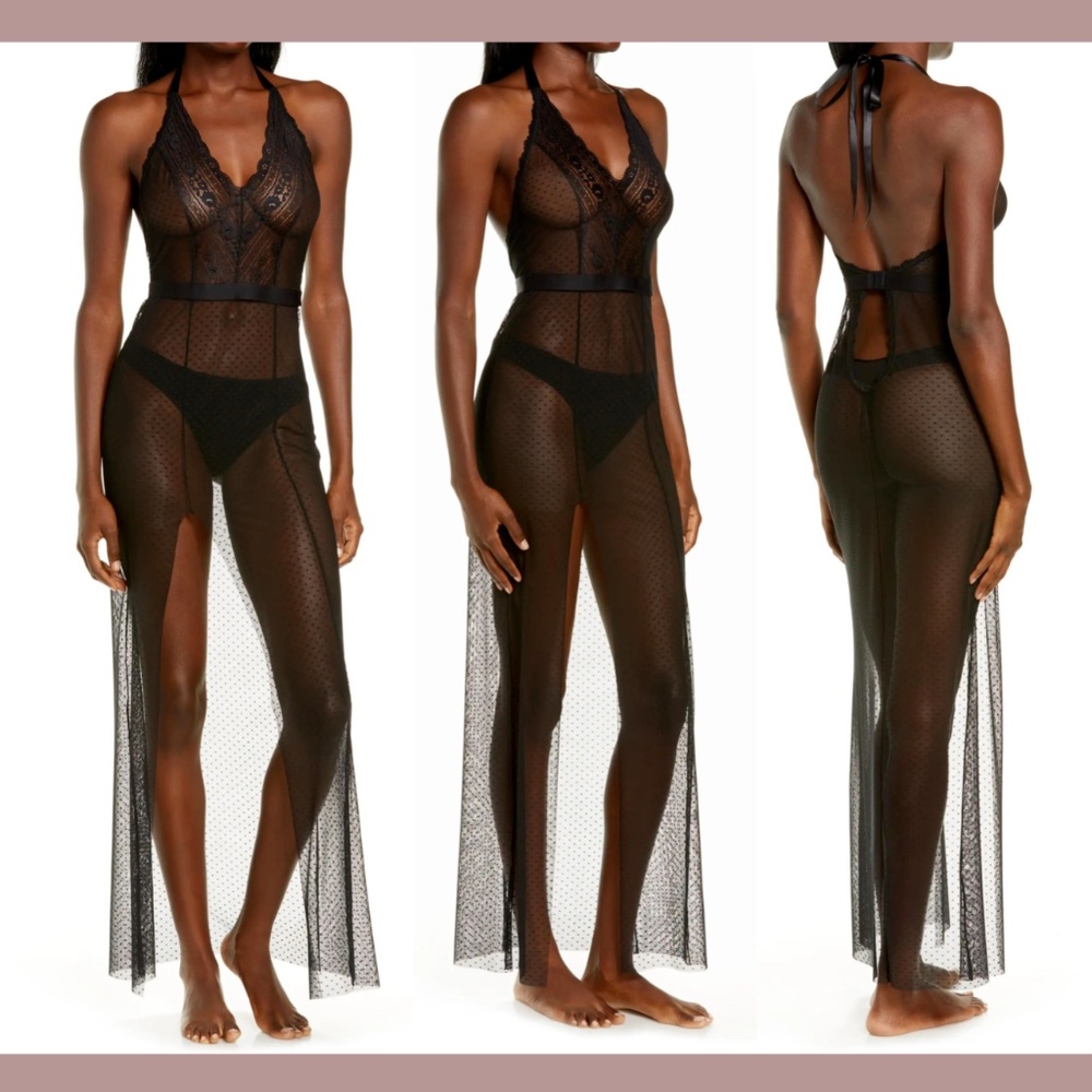 NWT $150 Monique Lhuillier x Hanky Panky [ SMALL ] Rendezvous Tulle‎ Slip